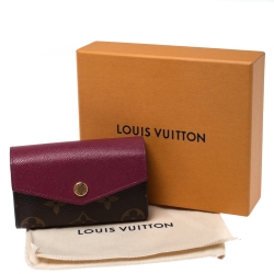 Pre Owned محفظة لوي فيتون متعددة الطيات سارة كانفاس مونوغرامية فوشيا