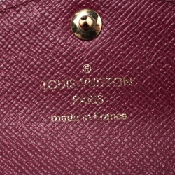 Pre Owned محفظة لوي فيتون متعددة الطيات سارة كانفاس مونوغرامية فوشيا
