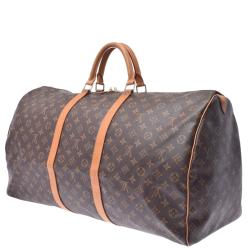 Pre Owned Louis Vuitton Monogram Canvas Keepall 60 Bag