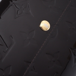 مملوكة مسبقًا Louis Vuitton Terre D'Ombre Vernis Monogram Sarah Continental Wallet