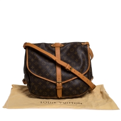 Pre Owned Louis Vuitton Monogram Canvas Saumur 35 Messenger Bag