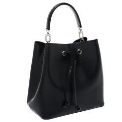 Pre Owned حقيبة لوي فيتون نيون جلد أيبي سوداء