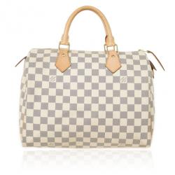 Pre Owned Louis Vuitton Damier Azur Speedy 30 