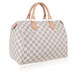 Pre Owned Louis Vuitton Damier Azur Speedy 30 