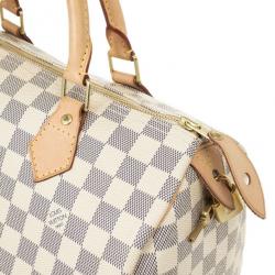 Pre Owned Louis Vuitton Damier Azur Speedy 30 