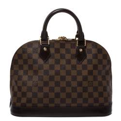 Pre Owned Louis Vuitton Damier Ebene Canvas Alma PM Bag