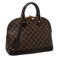 Pre Owned Louis Vuitton Damier Ebene Canvas Alma PM Bag