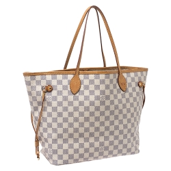 Louis Vuitton Damier Azur Canvas Neverfull MM Bag