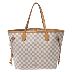 Louis Vuitton Damier Azur Canvas Neverfull MM Bag