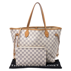 Louis Vuitton Damier Azur Canvas Neverfull MM Bag