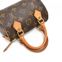 Pre Owned Louis Vuitton Monogram Canvas Mini Speedy Sac HL 