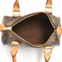 Pre Owned Louis Vuitton Monogram Canvas Mini Speedy Sac HL 