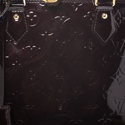 Pre Owned Louis Vuitton Amarante Monogram Vernis Alma GM Bag