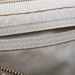 مملوكة مسبقًا حقيبة لوي فيتون ميني لين كرواسون سبيدي مونوغرامي بيضاء/ وردية 30