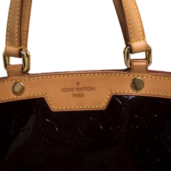 Pre Owned Louis Vuitton Amarante Monogram Vernis Brea MM Bag