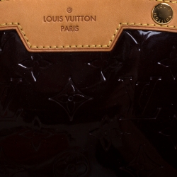 Pre Owned Louis Vuitton Amarante Monogram Vernis Brea MM Bag