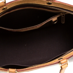 Pre Owned Louis Vuitton Amarante Monogram Vernis Brea MM Bag