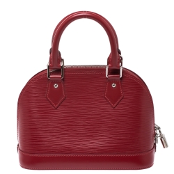 Pre Owned Louis Vuitton Rubis Epi Leather Alma BB Bag