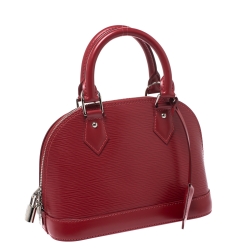 Pre Owned Louis Vuitton Rubis Epi Leather Alma BB Bag