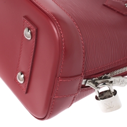Pre Owned Louis Vuitton Rubis Epi Leather Alma BB Bag
