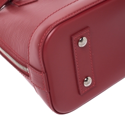 Pre Owned Louis Vuitton Rubis Epi Leather Alma BB Bag