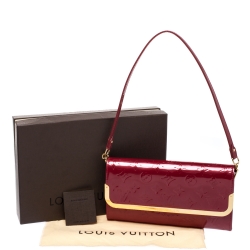 Pre Owned Louis Vuitton Pomme D'Amour Monogram Vernis Rossmore MM Bag