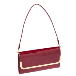 Pre Owned Louis Vuitton Pomme D'Amour Monogram Vernis Rossmore MM Bag