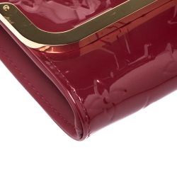 Pre Owned Louis Vuitton Pomme D'Amour Monogram Vernis Rossmore MM Bag