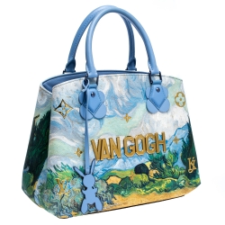 Pre Owned حقيبة لوي فيتون مونتيغن MM فان جوخ جلد متعددة الألوان