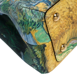 Pre Owned حقيبة لوي فيتون مونتيغن MM فان جوخ جلد متعددة الألوان