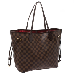 Louis Vuitton Damier Ebene Canvas Neverfull MM Bag