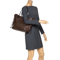 Louis Vuitton Damier Ebene Canvas Neverfull MM Bag