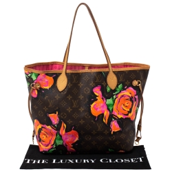 Louis Vuitton Monogram Canvas Limited Edition Stephen Sprouse Roses Neverfull MM Bag