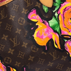 Louis Vuitton Monogram Canvas Limited Edition Stephen Sprouse Roses Neverfull MM Bag