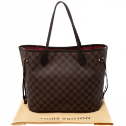 Pre Owned Louis Vuitton Damier Ebene Canvas Neverfull MM Bag