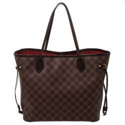 Pre Owned Louis Vuitton Damier Ebene Canvas Neverfull MM Bag