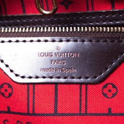 Pre Owned Louis Vuitton Damier Ebene Canvas Neverfull MM Bag
