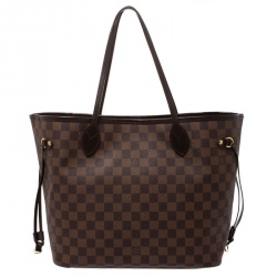 Pre Owned Louis Vuitton Damier Ebene Canvas Neverfull MM Bag