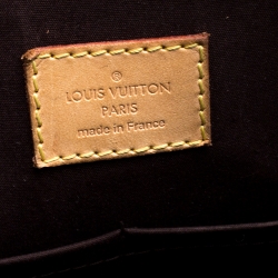 Pre Owned حقيبة لوي فيتون ألما جلد فيرنيه مونوغرامي عنابية PM