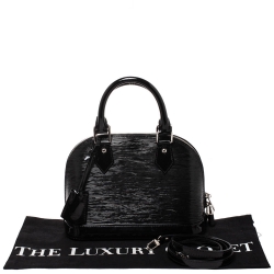 Pre Owned Louis Vuitton Black Electric Epi Leather Alma BB Bag