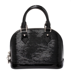 Pre Owned Louis Vuitton Black Electric Epi Leather Alma BB Bag