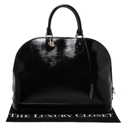 مملوكة مسبقًا حقيبة لوي فيتون ألما جلد أيبي أليكتريك سوداء GM