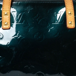 Pre Owned Louis Vuitton Bleu Nuit Monogram Vernis Bellevue PM Bag