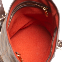 Pre Owned Louis Vuitton Damier Ebene Canvas Marais Bucket Bag 