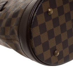 Pre Owned Louis Vuitton Damier Ebene Canvas Marais Bucket Bag 