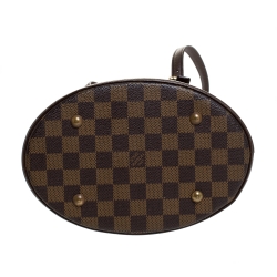 Pre Owned Louis Vuitton Damier Ebene Canvas Marais Bucket Bag 