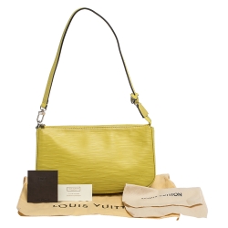 Pre Owned Louis Vuitton Pistache Epi Leather Pochette Accessoires Bag