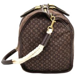 LOUIS VUITTON Mini Lin Initiales Keepall Ebene 1206058