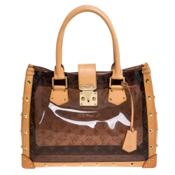Louis Vuitton Rare Clear Monogram Ambre Neo Cabas MM Tote bag Leather  ref.298770 - Joli Closet