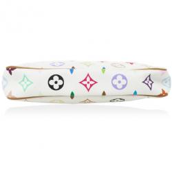 مملوكة مسبقًا Louis Vuitton White Multicolore Monogram Pochette Handbag